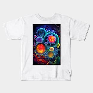 Cosmic Origins: Protocells, Vesicle, and Primordial Foam Kids T-Shirt